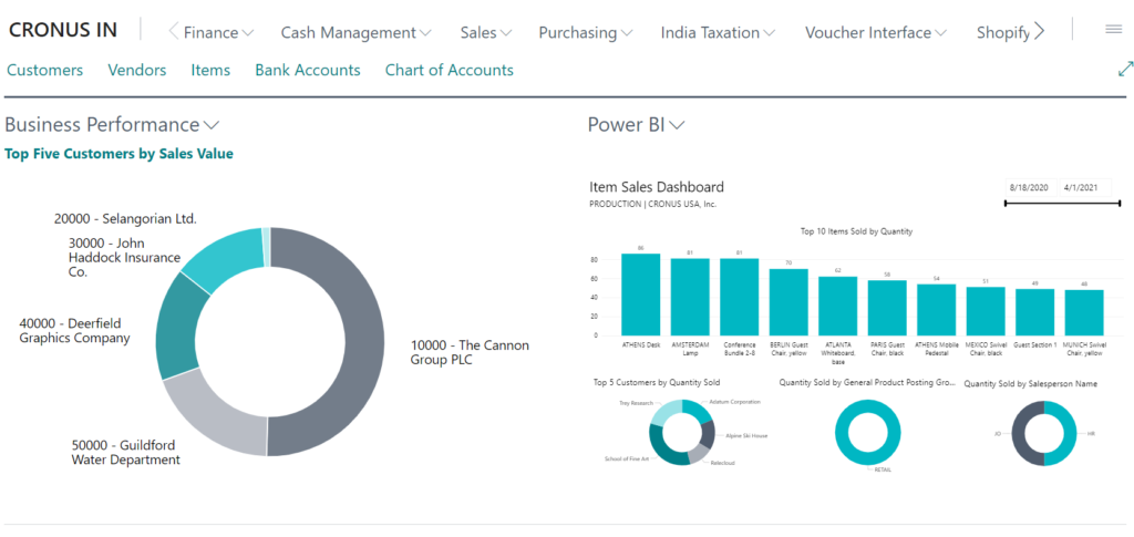 Enable reports to display on your Home page