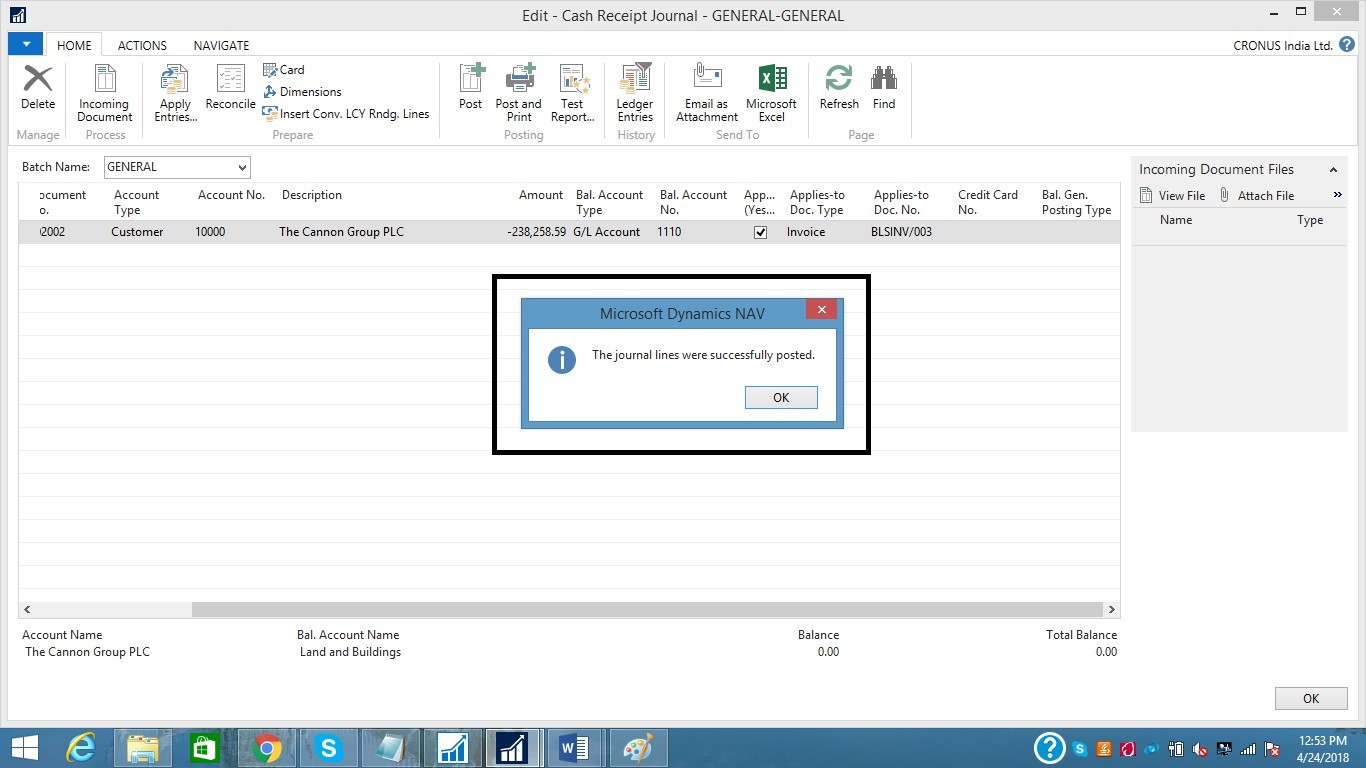 How we can do Customer Payment in Navision? - Microsoft Dynamics Partner